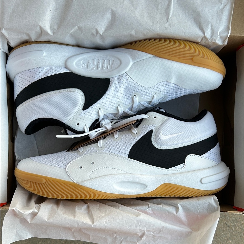 Nike White, Black & Gum-Soled Low-Tops